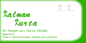 kalman kurta business card